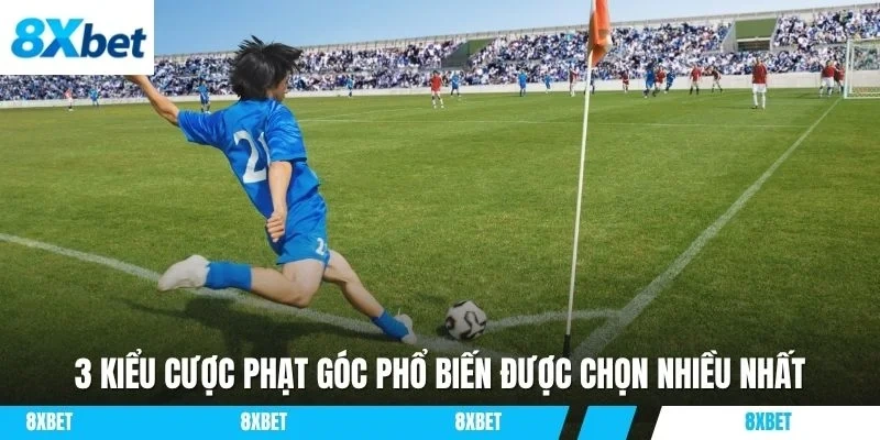 3 kiểu cược phạt góc phổ biến được chọn nhiều nhất