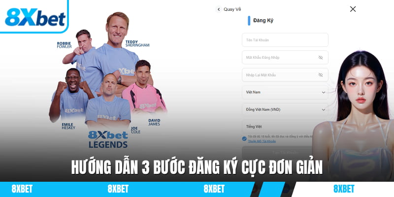 Hướng dẫn 3 bước đăng ký cực đơn giản