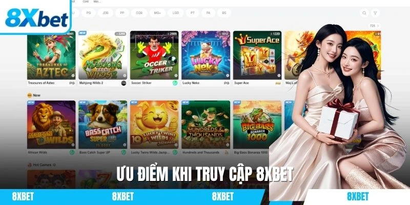 Ưu điểm khi đăng nhập và cá cược tại 8xbet