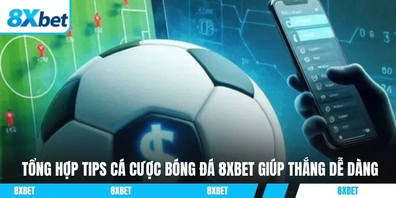 Tips cá cược bóng đá 8xbet được áp dụng đúng cách giúp người chơi dự